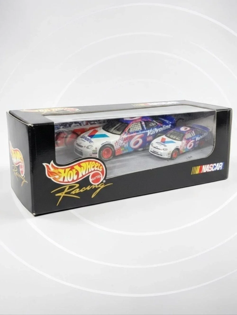 1998 Hot Wheels Racing Special 2 Car Pack Nascar #6 Valvoline 1:43 & 1:64 New In